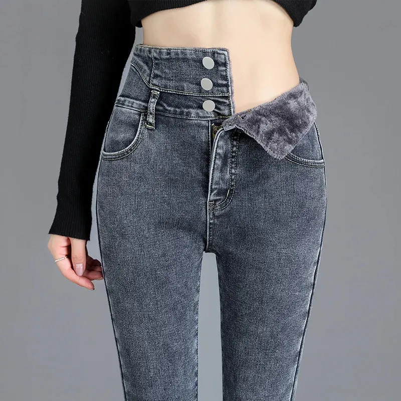 Vinthentic Femme Fleeced Lined Jeans