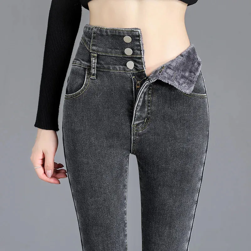 Vinthentic Femme Fleeced Lined Jeans