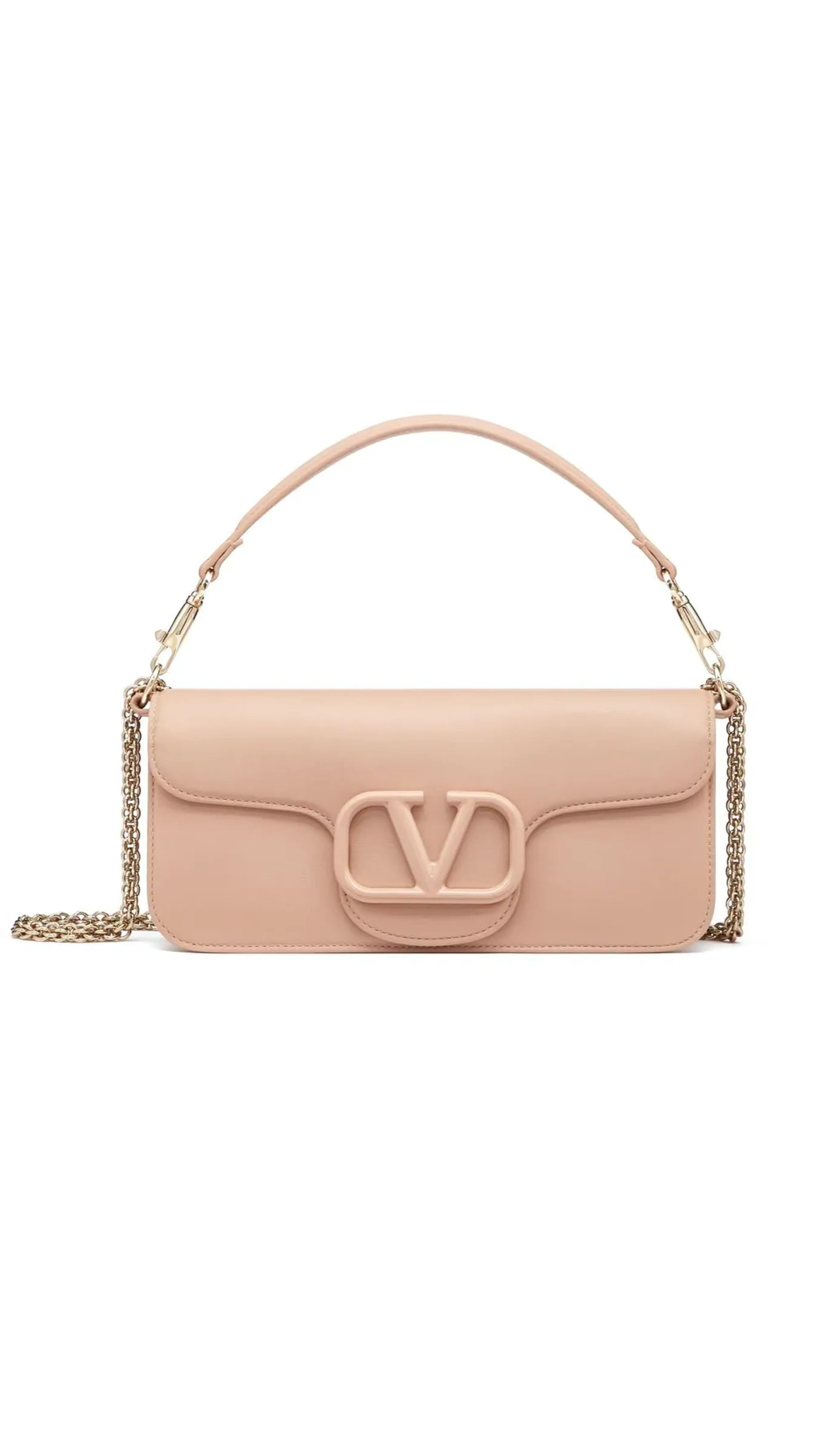 Pink Vlogo Signature Top Shoulder Bag