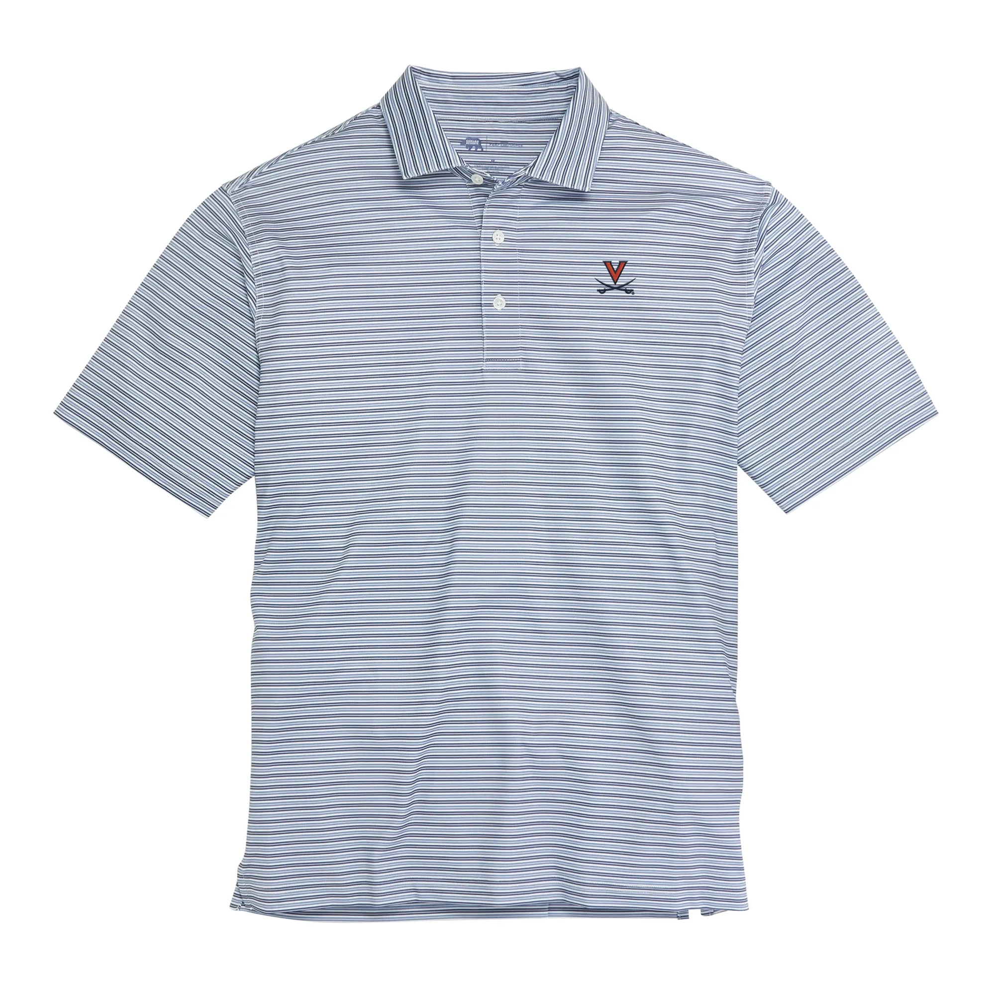 Wedge Stripe Virginia Performance Polo