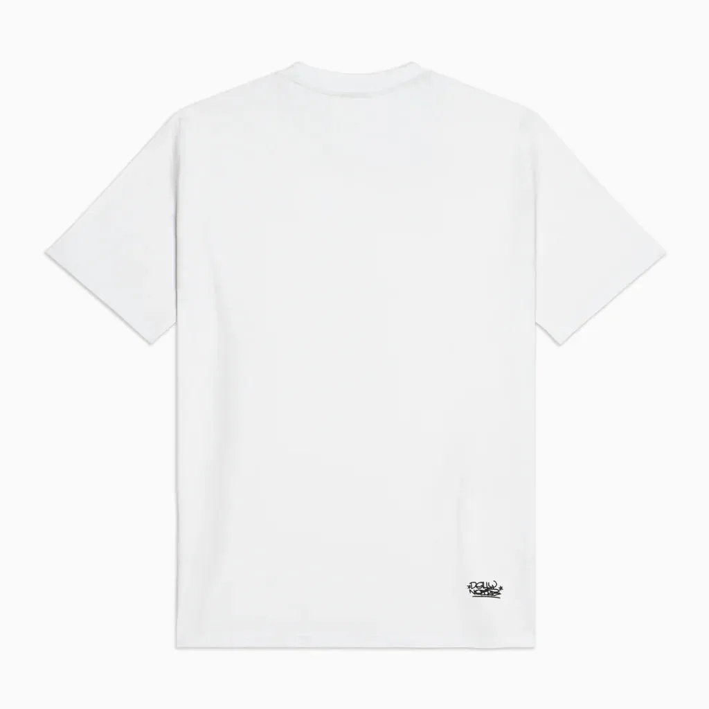 White Fat Cap Tee T-Shirt by Dolly Noire