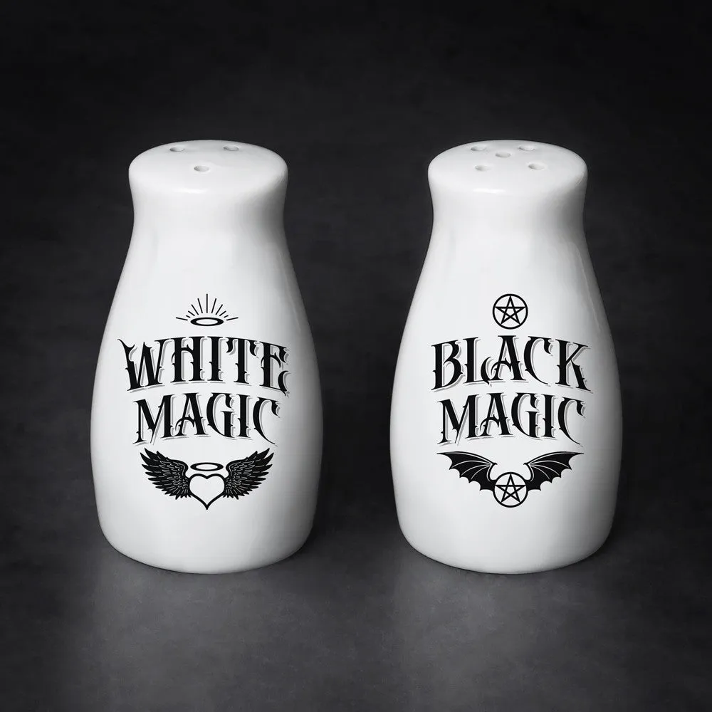 White Magic Black Magic Salt & Pepper Set