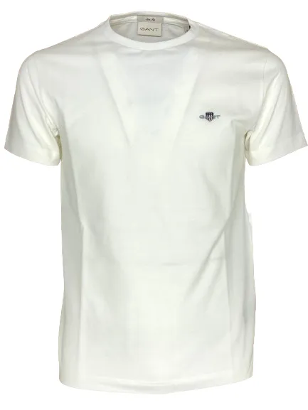 Tee Shirt Men White 100% Cotton