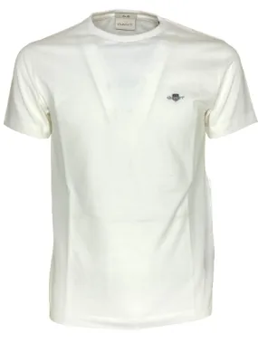 Tee Shirt Men White 100% Cotton