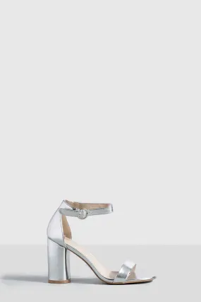 Wide Width Rounded Heel 2 Part Barely There Heels