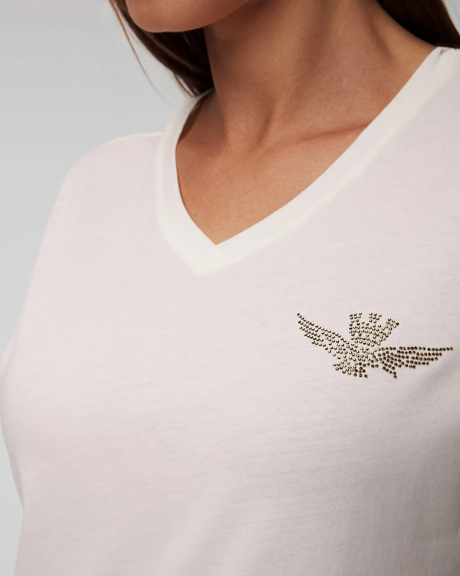 Women's white T-shirt Aeronautica Militare 241ts2232dj510-73004