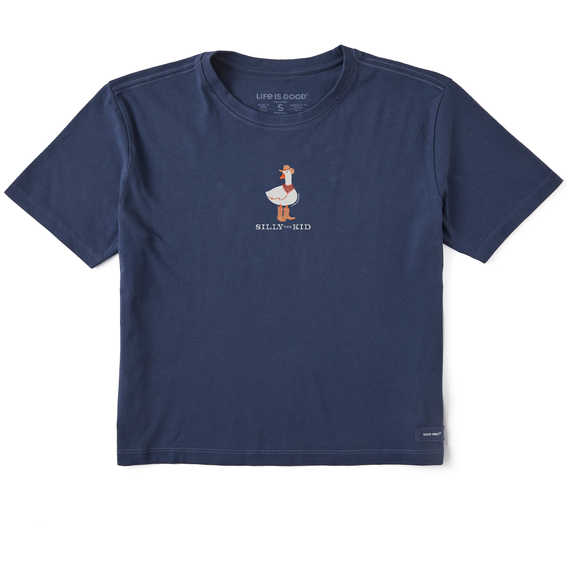 Women's Silly the Kid, Goose  Boxy Crusher Tee