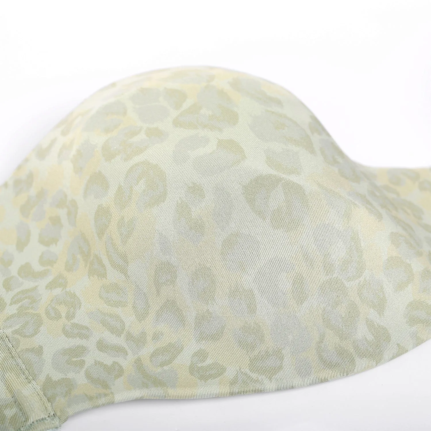 Womens Beige Panthera Floral Underwire Strapless Bra