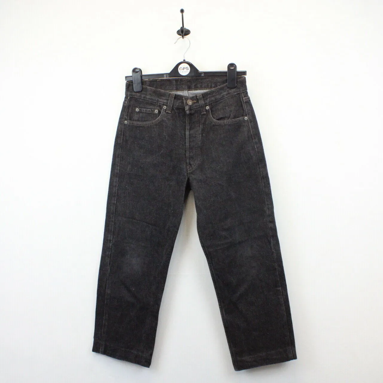 Womens LEVIS 501 Jeans Black Charcoal | W28 L24