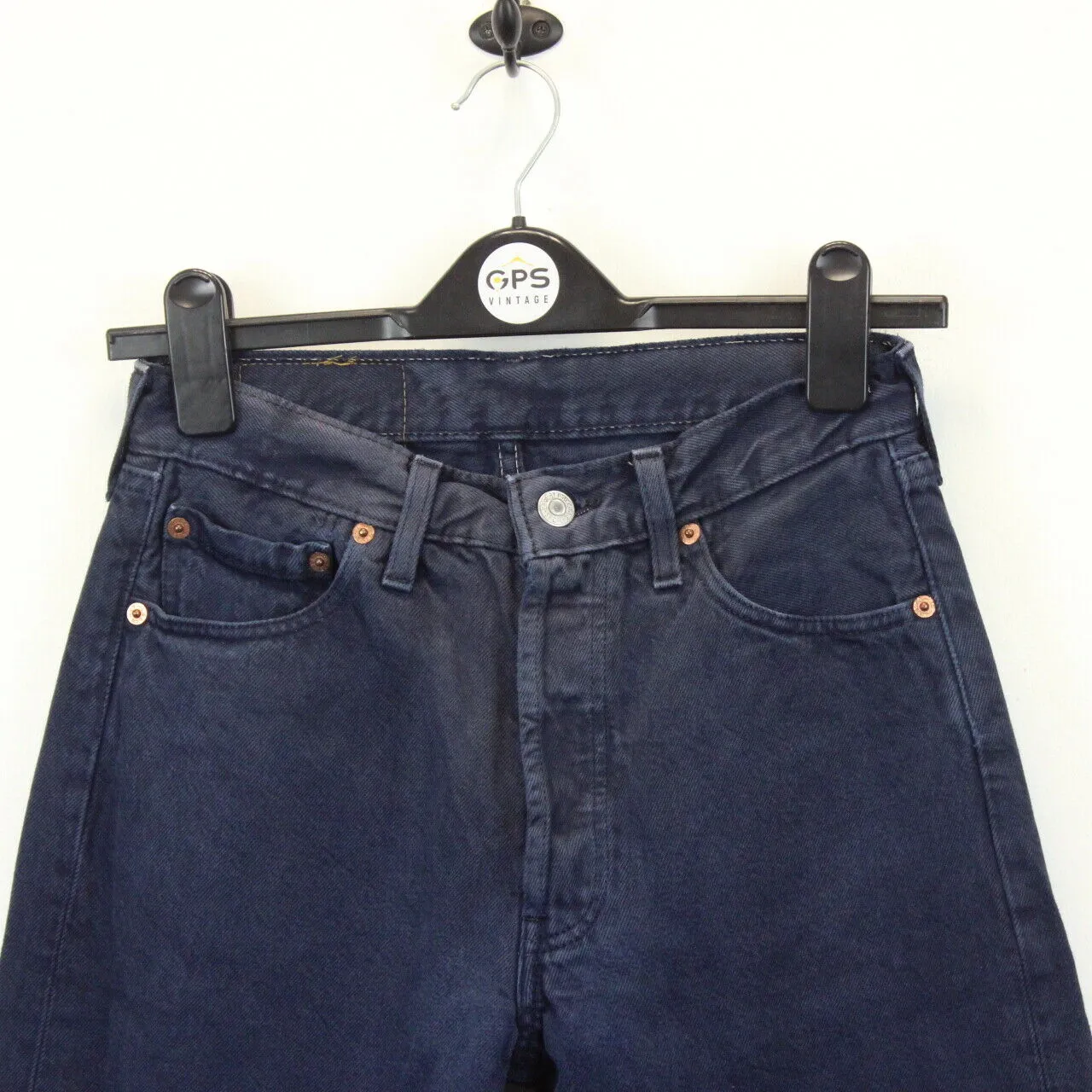 Womens LEVIS 501 Jeans Navy Blue | W26 L32