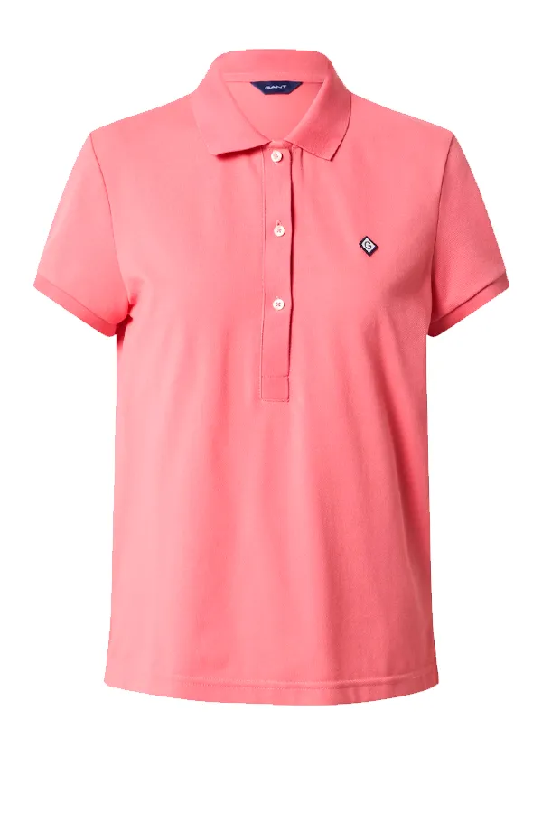 GANT Women Shield Logo Polo - Pink