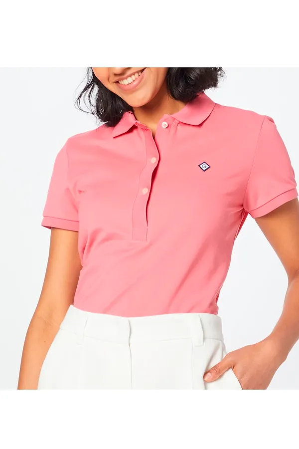 GANT Women Shield Logo Polo - Pink