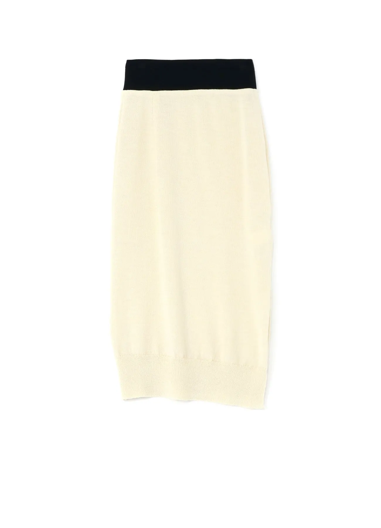 WOOL ROVING PLAIN STITCH KNIT SKIRT