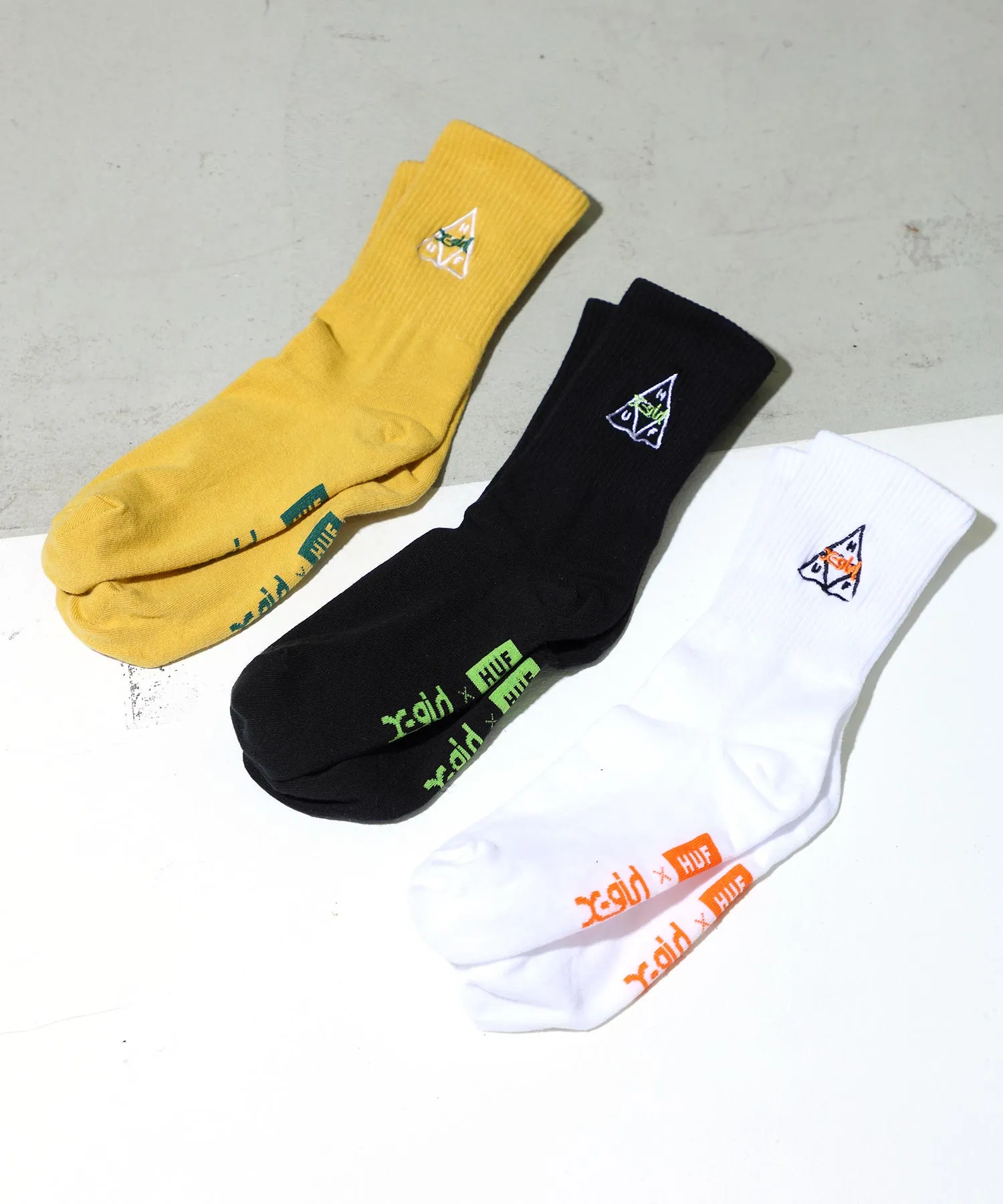 X-girl × HUF 1/4 SOCKS