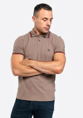 XV Kings by Tommy Bowe Ashbortan Polo Shirt, Taupe