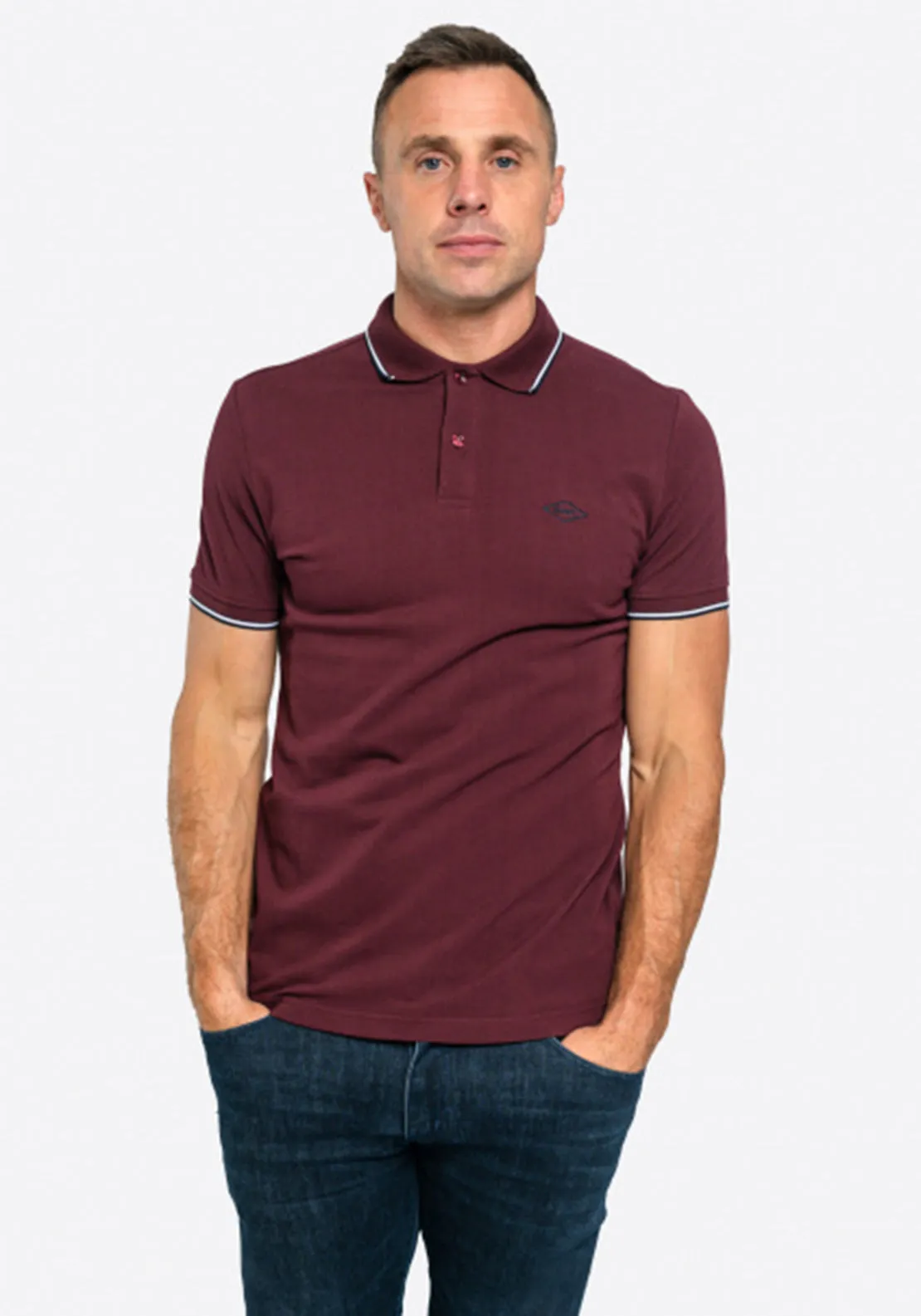 XV Kings by Tommy Bowe Letaba Polo Shirt, Merlot