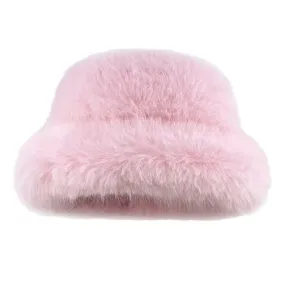 Y2K Style Furry Bucket Hat