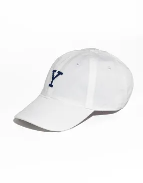 YALE UNIVERSITY NEEDLEPOINT HAT - WHITE