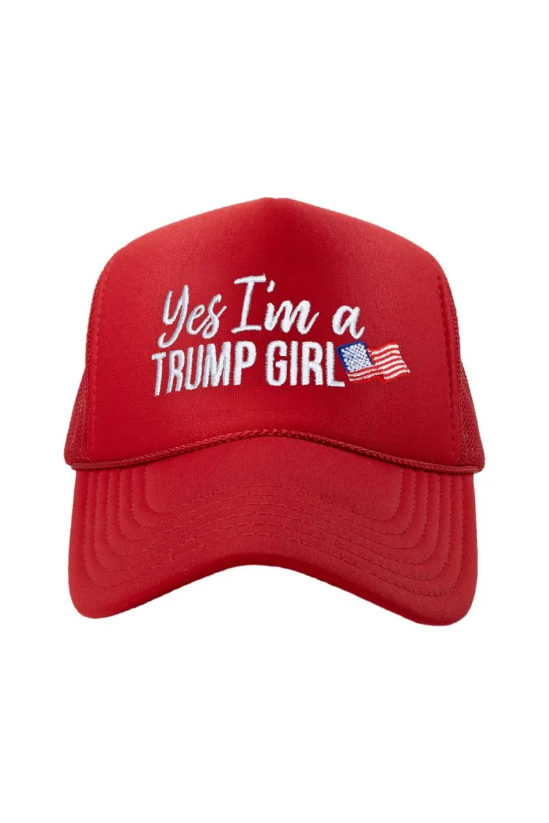 Yes I'm a Trump Girl Women's Foam Hat