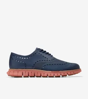 ZERØGRAND Wingtip Oxfords with No Stitch Design