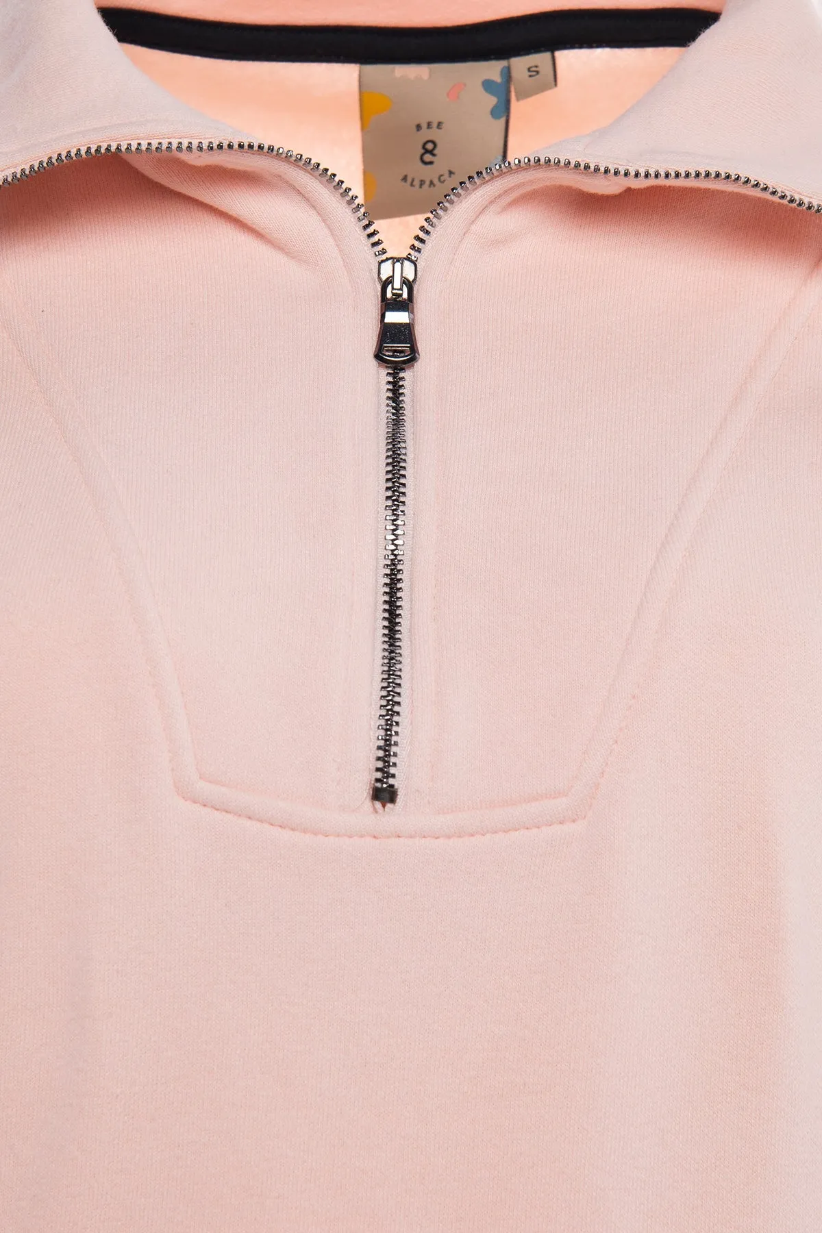 Zipped Neck Sweatshirt